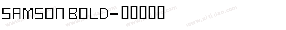 Samson Bold字体转换